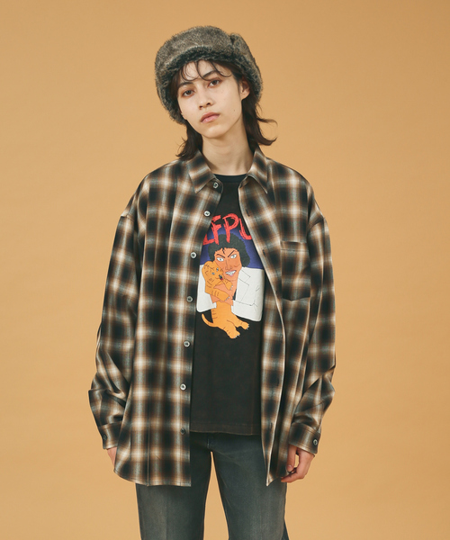 Ruben（ルーベン）の「【RUBEN/ルーベン】FAKE LEATHER FLIGHT/レザーフライトキャップ/ユニセックス/  RUS-6394（キャップ・メンズ・ダークブラウン/ブラック/アイボリー・フリー）」の4枚目の写真