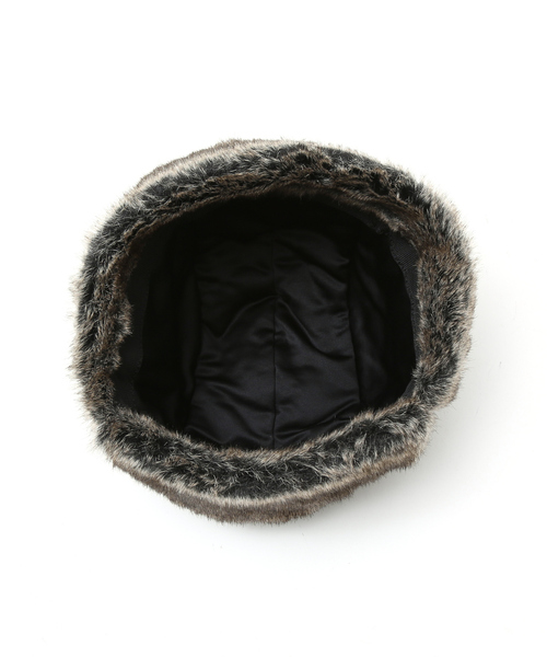 Ruben（ルーベン）の「【RUBEN/ルーベン】FAKE LEATHER FLIGHT/レザーフライトキャップ/ユニセックス/  RUS-6394（キャップ・メンズ・ダークブラウン/ブラック/アイボリー・フリー）」の10枚目の写真