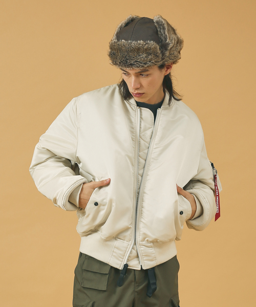 Ruben（ルーベン）の「【RUBEN/ルーベン】FAKE LEATHER FLIGHT/レザーフライトキャップ/ユニセックス/  RUS-6394（キャップ・メンズ・ダークブラウン/ブラック/アイボリー・フリー）」の20枚目の写真