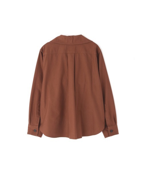 MHL. コットン 長袖シャツ ブラウン エムエイチエル 近年モデル Lサイズ MHL. コットン 長袖シャツ ブラウン エムエイチエル 近年モデル