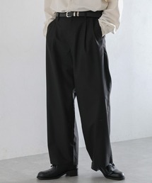 RAGEBLUE | brushed TR stretch tuck wide slacks / 起毛TRストレッチ/タックワイドスラックスパンツ(スラックス)