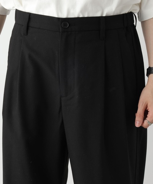 RAGEBLUE（レイジブルー）の「brushed TR stretch tuck wide slacks / 起毛TRストレッチ/タックワイドスラックスパンツ（スラックス・メンズ・ホワイト/ブラック/ブラウン/グレー・LARGE/SMALL/MEDIUM）」の13枚目の写真