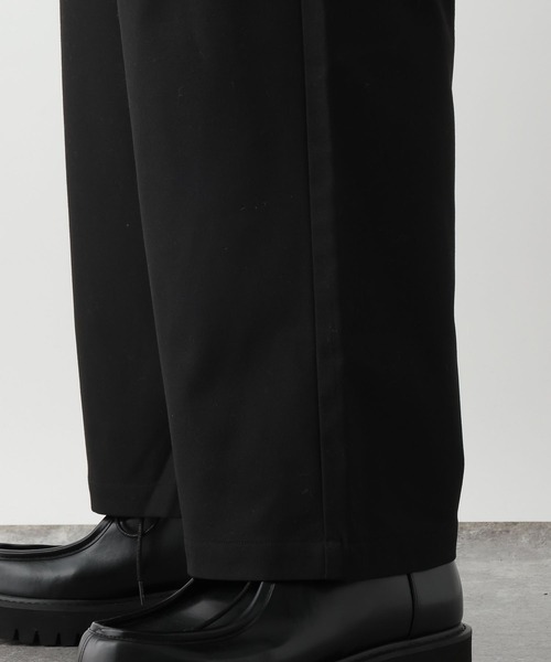 RAGEBLUE（レイジブルー）の「brushed TR stretch tuck wide slacks / 起毛TRストレッチ/タックワイドスラックスパンツ（スラックス・メンズ・ホワイト/ブラック/ブラウン/グレー・LARGE/SMALL/MEDIUM）」の15枚目の写真