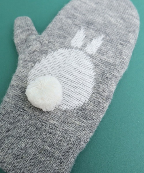 didizizi（ディディジジ）の「ウサギミトン（手袋・レディース・イエロー/グレー・FREE）」の10枚目の写真
