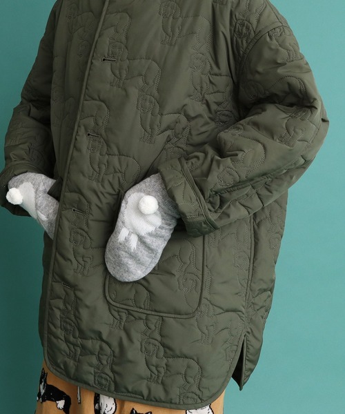 didizizi（ディディジジ）の「ウサギミトン（手袋・レディース・イエロー/グレー・FREE）」の4枚目の写真