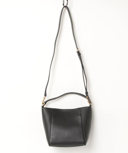 TORY BURCH(トリーバーチ)の「TORY BURCH McGraw Small Bucket Bag トリーバーチ マックグロー スモール バケットバッグ ハンドバッグ(ハンドバッグ・レディース・ブラック/アイボリー/ベージュ・FREE)」の16枚目の写真
