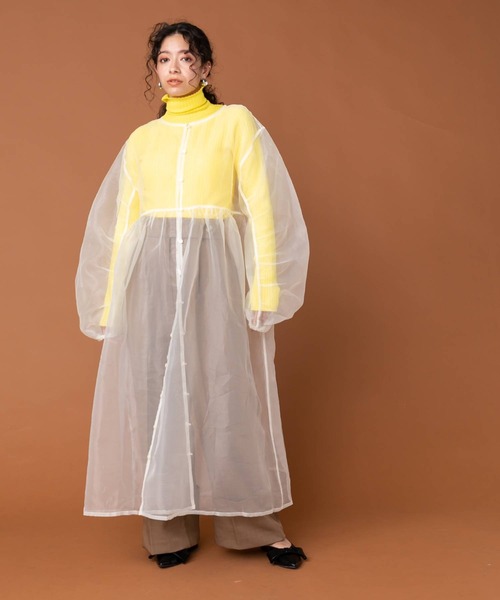 bohmal(ボマール)の「前後2WAYチュールワンピース(ワンピース・レディース・ブラック/オフホワイト・FREE)」の14枚目の写真