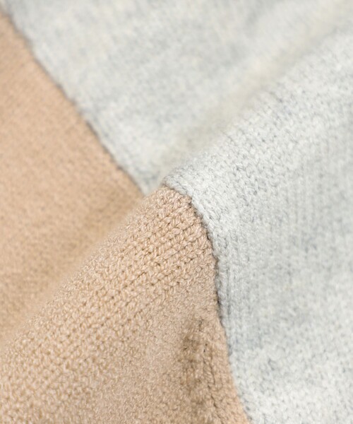 CAST:(キャストコロン)の「【イチオシ】カラーブロックニット・2023秋冬モデル(ニット/セーター・レディース・ネイビー/グレー/オフホワイト・M)」の22枚目の写真