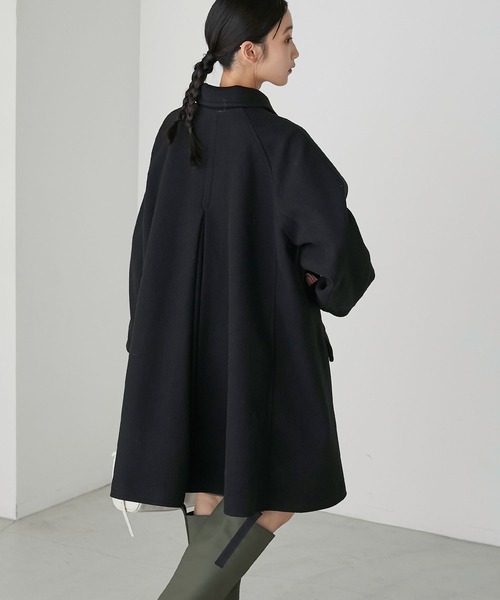 forksy.(フォルクシー)の「【forksy.】マルチウェイメルトンミディアムPコート(ピーコート・レディース・ブラウン/ネイビー/ブラック・FREE)」の11枚目の写真