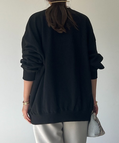 un dix cors（アンディコール）の「BONHEURラメロゴスウェット（スウェット・レディース・ホワイト/ブラック/シルバー・FREE）」の20枚目の写真