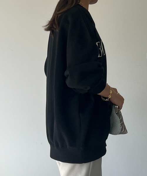 un dix cors（アンディコール）の「BONHEURラメロゴスウェット（スウェット・レディース・ホワイト/ブラック/シルバー・FREE）」の19枚目の写真