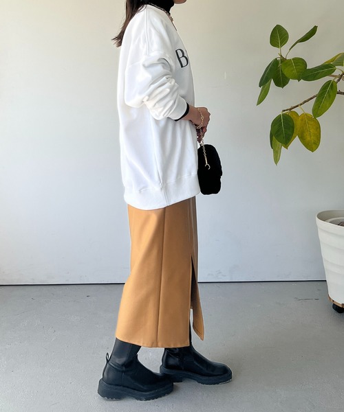 un dix cors（アンディコール）の「BONHEURラメロゴスウェット（スウェット・レディース・ホワイト/ブラック/シルバー・FREE）」の13枚目の写真