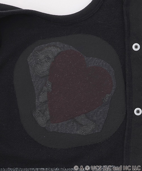 petit main（プティマイン）の「【おさるのジョージ】袖レイヤードカバーオール（ロンパース・キッズ・ブラック/グリーン/アイボリー/モカ・80ｃｍ/70cm）」の15枚目の写真