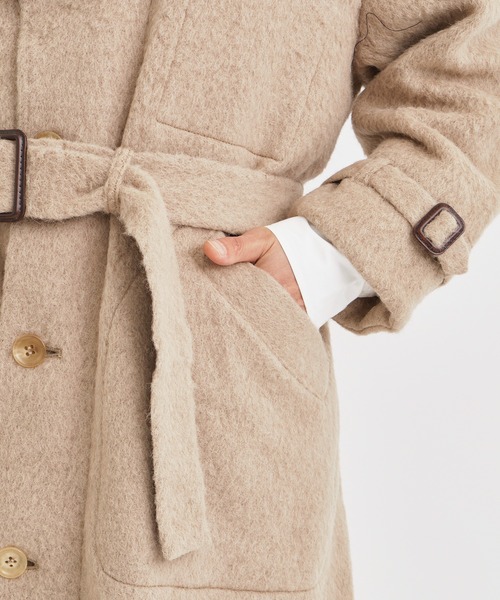 TANAKA(タナカ)の「【TANAKA / タナカ】THE COAT/ザコート(トレンチコート・メンズ・ブラック/キャメル・SMALL)」の10枚目の写真