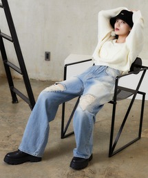 ヴィンテージダメージデニムパンツ