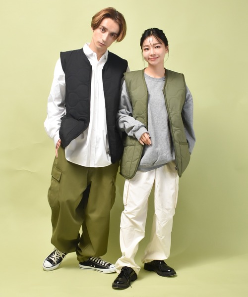 セール】フェイクダウン インナーベスト（ダウンベスト）｜Starting