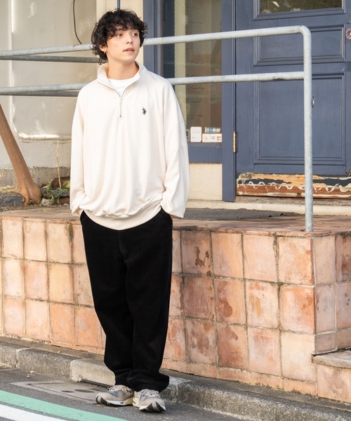 WEGO(ウィゴー)の「WEGO/コーデュロイイージーワイドパンツ(チノパンツ・メンズ・ブラック/アイボリー/ダークブラウン/ベージュ/ブルー・LARGE/SMALL/MEDIUM)」の21枚目の写真