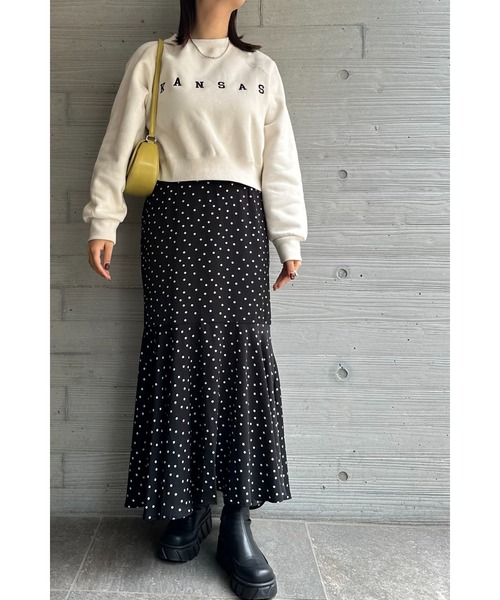 CPG ロゴ刺繍 クロップドスウェット M ブラック ZOZO限定】ロゴ刺繍クロップドスウェット（スウェット