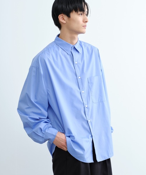 SINSS（シンス）の「Loose fit shirt/ルーズフィットシャツ（シャツ/ブラウス・メンズ・サックスブルー/チャコール/ホワイト・SMALL/MEDIUM/LARGE）」の11枚目の写真