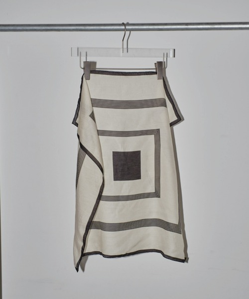 TODAYFUL（トゥデイフル）の「ジオメトリックシルクスカーフ（バンダナ  