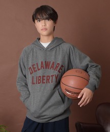 GLAZOS | 【あったか】裏起毛・カレッジロゴラグランパーカー(その他トップス)