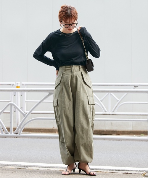 B.C STOCK(ベーセーストック)の「《追加》シアークルーネックロンT(Tシャツ/カットソー・レディース・ブラック/ホワイト・FREE)」の21枚目の写真