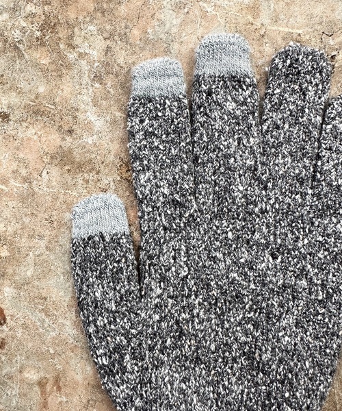 EVOLG（エヴォログ）の「EVOLG エヴォログ：STUDDED 　ニットグローブ　メンズ　レディース　ユニセックス手袋 LET2803（手袋・メンズ・ネイビー/キャメル/ワインレッド・FREE）」の9枚目の写真