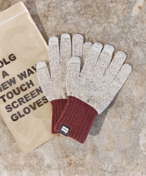 EVOLG（エヴォログ）の「EVOLG エヴォログ：STUDDED 　ニットグローブ　メンズ　レディース　ユニセックス手袋 LET2803（手袋・メンズ・ネイビー/キャメル/ワインレッド・FREE）」の22枚目の写真