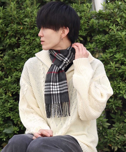 セール】【made in Japan】wool like scarf/日本製 マフラー（マフラー