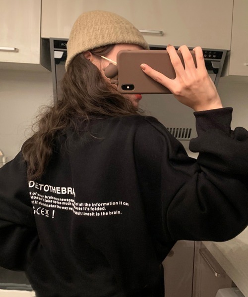 Miniministore（ミニミニストア）の「トレーナー レディース トップス（スウェット・レディース・ブラック/グレー/ホワイト・フリー）」の2枚目の写真