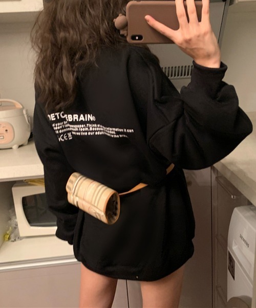 Miniministore（ミニミニストア）の「トレーナー レディース トップス（スウェット・レディース・ブラック/グレー/ホワイト・フリー）」の7枚目の写真