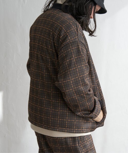 VENCEEXCHANGE（ヴァンスエクスチェンジ）の「ニットフリースブルゾン（ブルゾン・メンズ・ブラック/ブラウン・L/M）」の3枚目の写真