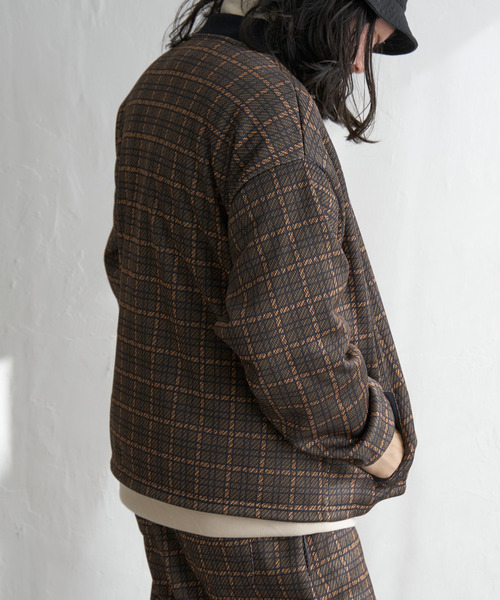 VENCEEXCHANGE（ヴァンスエクスチェンジ）の「ニットフリースブルゾン（ブルゾン・メンズ・ブラック/ブラウン・L/M）」の10枚目の写真