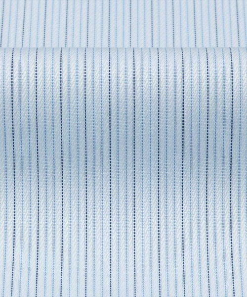 TOKYO SHIRTS（トウキョウシャツ）の「超形態安定ノーアイロン ワイド 長袖ビジネスワイシャツ（ビジネスシャツ・メンズ・ブルー・首回り42cm-裄丈82cm/首回り42cm-裄丈86cm/首回り43cm-裄丈86cm/首回り43cm-裄丈82cm/首回り39cm-裄丈80cm/首回り41cm-裄丈86cm/首回り41cm-裄丈82cm/首回り39cm-裄丈84cm/首回り37cm-裄丈80cm/首回り37cm-裄丈84cm）」の4枚目の写真