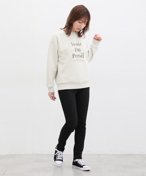 Honeys(ハニーズ)の「ロゴプリントスウェットトレーナー(スウェット・レディース・ラベンダー/ネイビー/スミクロ/アイボリー/ライトグレー・LL/L/S/M)」の15枚目の写真