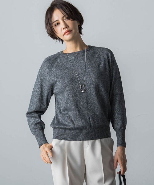 LAUTREAMONT(ロートレアモン)の「【WEB限定】<洗えるニット/Lサイズあり>大人美人ニット(ニット/セーター・レディース・ダークグレー/ベージュ/ダークベージュ/オフホワイト/パープル/ブラック・11号/9号/7号)」の14枚目の写真