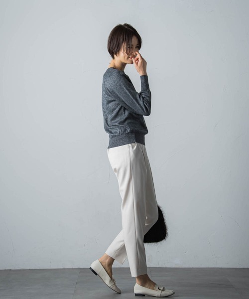 LAUTREAMONT(ロートレアモン)の「【WEB限定】<洗えるニット/Lサイズあり>大人美人ニット(ニット/セーター・レディース・ダークグレー/ベージュ/ダークベージュ/オフホワイト/パープル/ブラック・11号/9号/7号)」の17枚目の写真