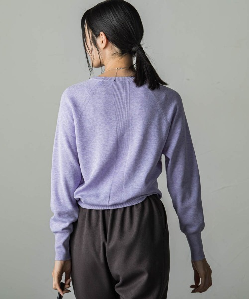 LAUTREAMONT(ロートレアモン)の「【WEB限定】<洗えるニット/Lサイズあり>大人美人ニット(ニット/セーター・レディース・ダークグレー/ベージュ/ダークベージュ/オフホワイト/パープル/ブラック・11号/9号/7号)」の22枚目の写真