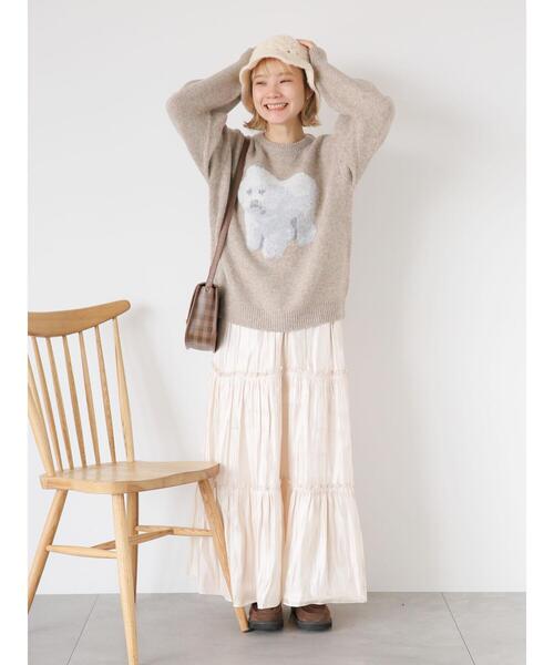 ehka sopo（エヘカソポ）の「ワンコ柄ニット（ニット/セーター）」 - WEAR