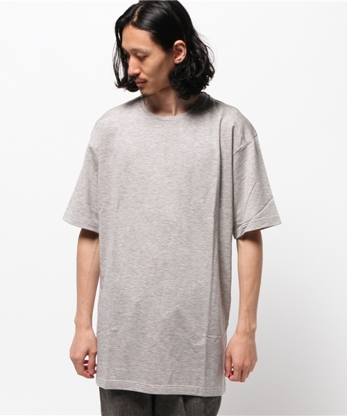 Lui's（ルイス）の「Lui's(ルイス) ミニ裏毛ロング丈カットソー（Tシャツ/カットソー・メンズ・ホワイト/ブラック/グレー・FREE）」の4枚目の写真