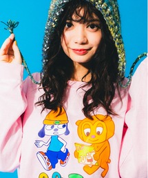 Parappa The Rapper/パラッパラッパー/ピグメント加工グラフィックプリントロンTEE