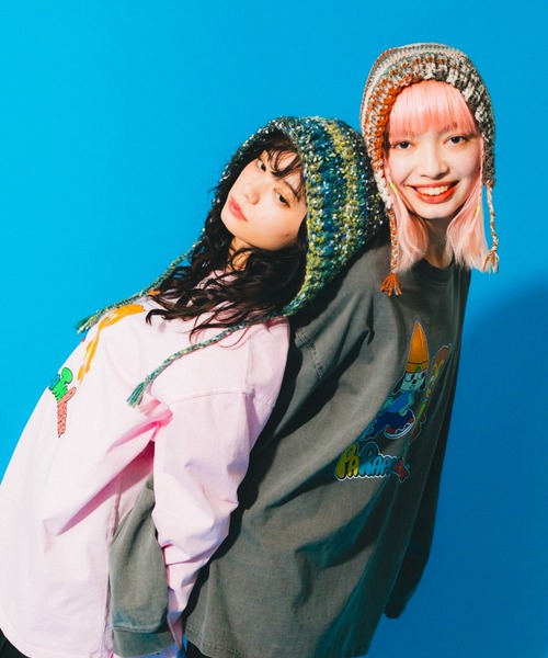 L.H.P（エルエイチピー）の「Parappa The Rapper/パラッパラッパー/ピグメント加工グラフィックプリントロンTEE（Tシャツ/カットソー・レディース・ブラック/ピンク/ライトグレー/グレー系その他3・MEDIUM/LARGE）」の5枚目の写真