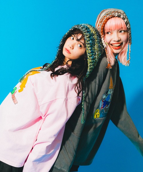 L.H.P（エルエイチピー）の「Parappa The Rapper/パラッパラッパー/ピグメント加工グラフィックプリントロンTEE（Tシャツ/カットソー・レディース・ブラック/ピンク/ライトグレー/グレー系その他3・MEDIUM/LARGE）」の7枚目の写真