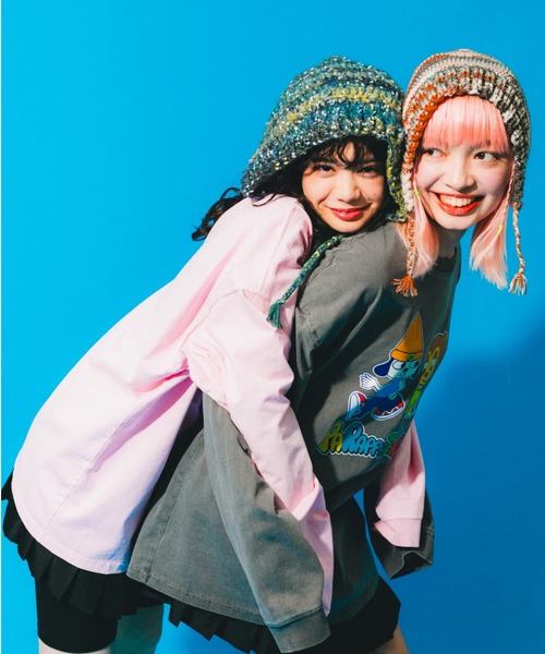 L.H.P（エルエイチピー）の「Parappa The Rapper/パラッパラッパー/ピグメント加工グラフィックプリントロンTEE（Tシャツ/カットソー・レディース・ブラック/ピンク/ライトグレー/グレー系その他3・MEDIUM/LARGE）」の9枚目の写真