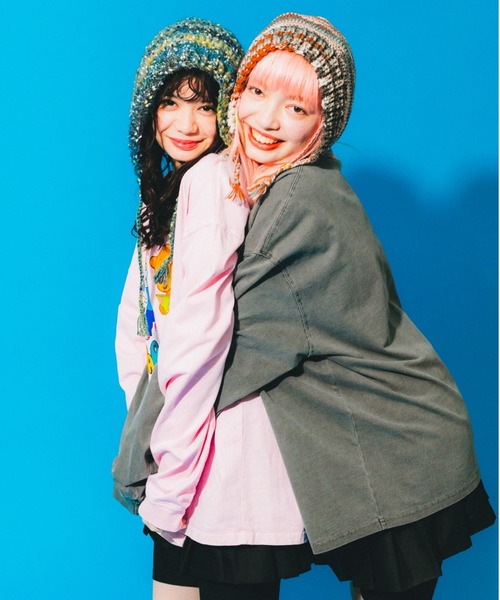 L.H.P（エルエイチピー）の「Parappa The Rapper/パラッパラッパー/ピグメント加工グラフィックプリントロンTEE（Tシャツ/カットソー・レディース・ブラック/ピンク/ライトグレー/グレー系その他3・MEDIUM/LARGE）」の10枚目の写真