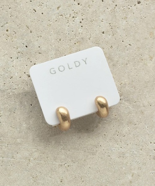GOLDY(ゴールディ)の「【GOLDY】ミニマム ビーンズ スクリュー フィット イヤリング / 2230503 ※(イヤリング・レディース・シルバー系その他/シルバー/ゴールド/ゴールド系その他2・FREE)」の7枚目の写真