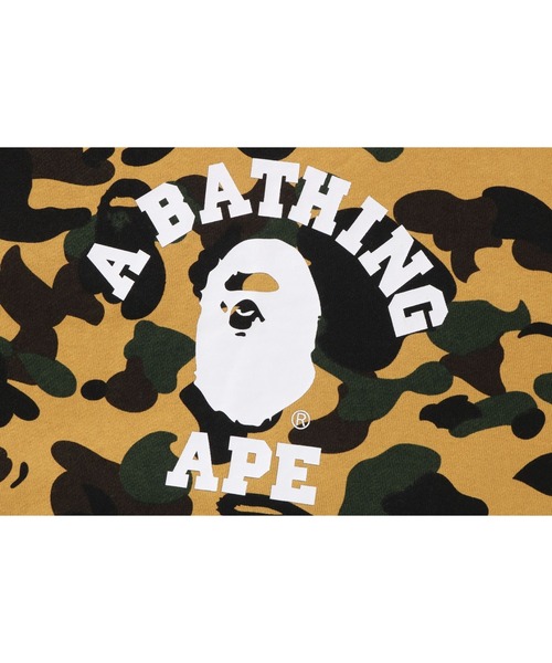A BATHING APE（アベイシングエイプ）の「1ST CAMO COLLEGE PULLOVER HOODIE（パーカー・メンズ・グリーン/イエロー・XX-LARGE/X-LARGE/MEDIUM/LARGE/XXX-LARGE/SMALL）」の9枚目の写真
