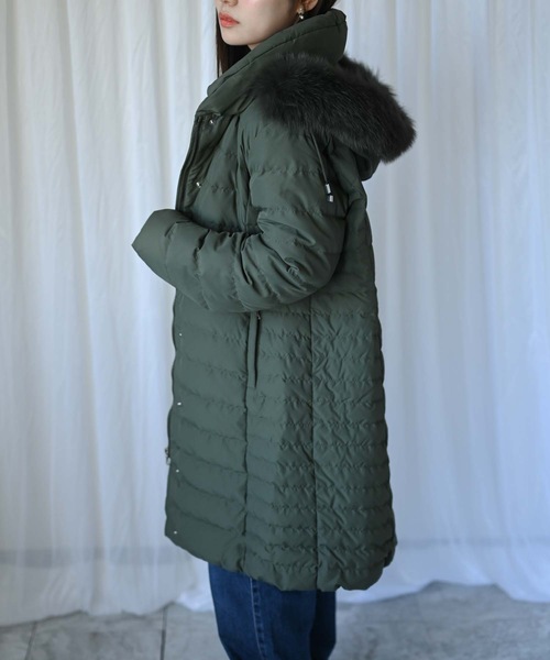 cotooセーブルファーダウンコート 希少！受注会完売☆ COTOO 女優衿 豪華 セーブルファー ドレスダウンコート