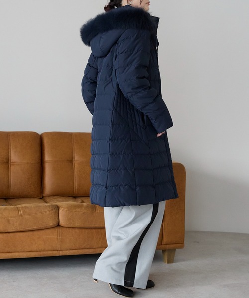 セール】3WAYフォックスファーダウンコート(ダウン・フェザー