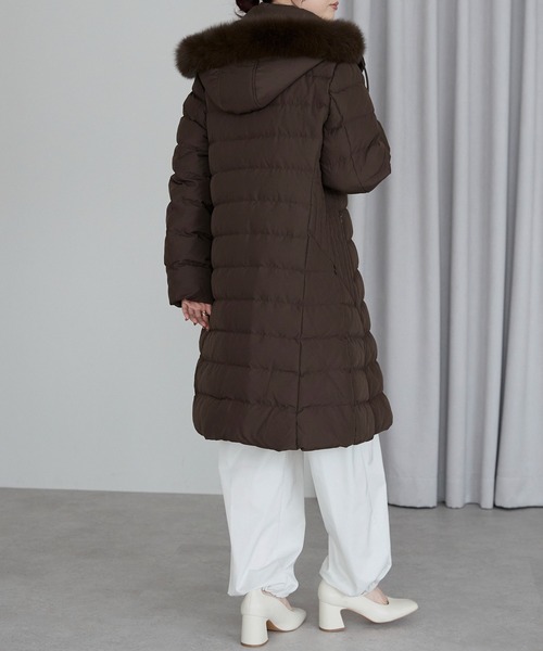 セール】フォックスファーダウンコート(ダウン・フェザー